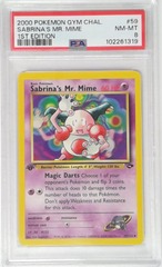 V1769: 2000: Sabrina's Mr. Mime: 59/132: 1ST Edition: Gym Challenge: PSA: 8: NM-MT: 102261319